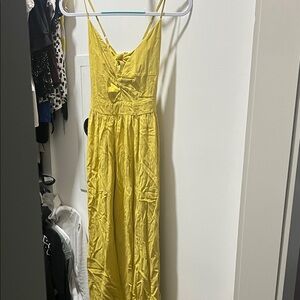 Yellow Sleeveless Maxi Dress